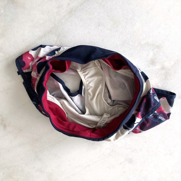 Rare! Lululemon Run Speed Shorts navy, cream, berry (Inky Floral Ghost Inkwell) - Picture 3 of 8